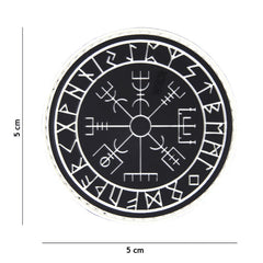 Emblema 3D PVC Protect Shield Negru - Simbolul Forței și Protecției