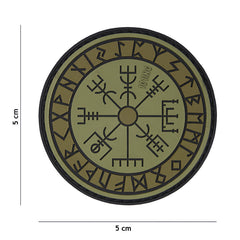 Emblema 3D PVC Protect Shield Verde - Afirmă-ți Identitatea