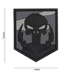 Emblema 3D PVC Punisher thunder strokes night - Afirmă-ți Forța
