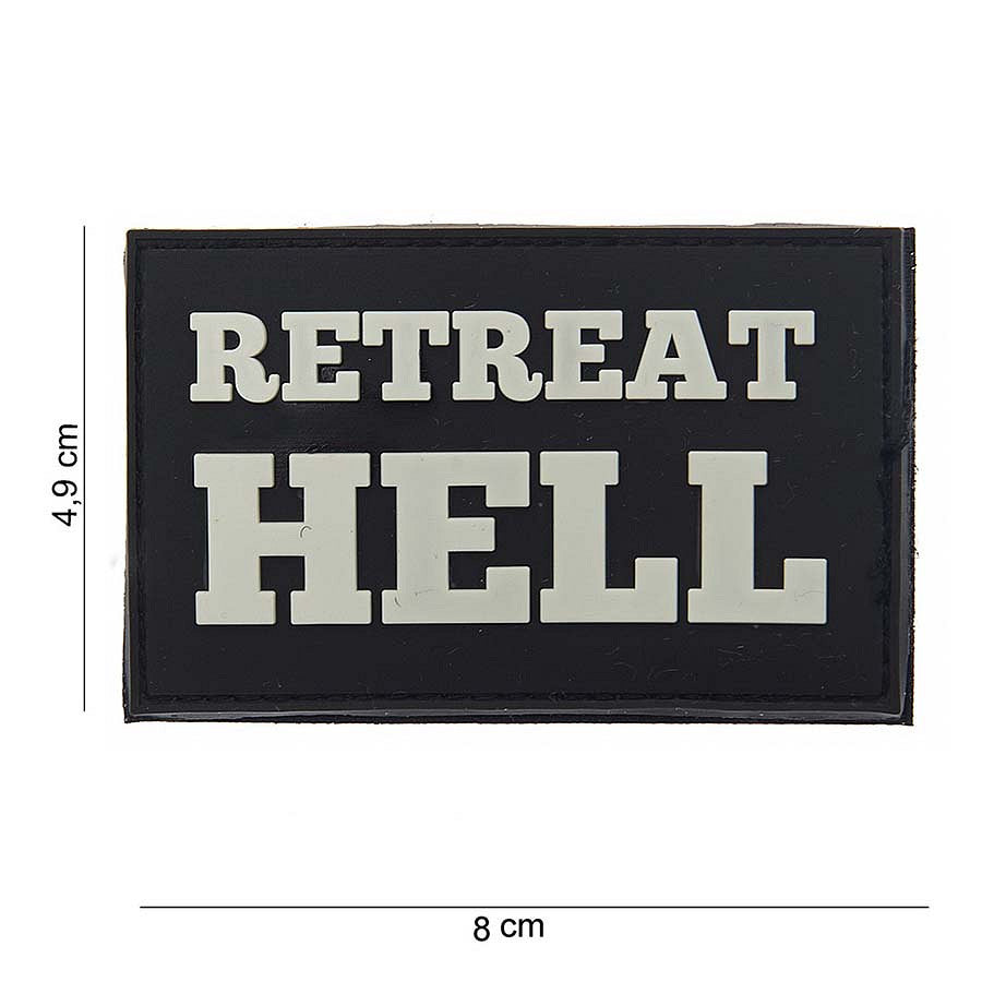 Emblema 3D PVC Retreat Hell #10058 - Afirmă Spiritul Invincibil
