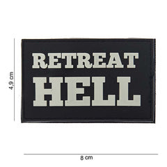 Emblema 3D PVC Retreat Hell #10058 - Afirmă Spiritul Invincibil