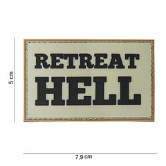 Emblema 3D PVC Retreat Hell #10059 - Afirmă-ți Atitudinea Neînfricată