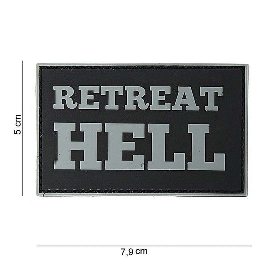 Emblema 3D PVC Retreat Hell #10063 - Afirmă-ți Spiritul Neînfricat