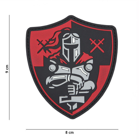 Emblema 3D PVC Ridder Schild Roșu Tactical - Afirmă-ți Prezența