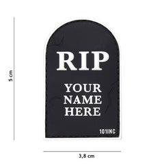 Emblemă 3D PVC RIP Negru - Gata de Acțiune. Mereu.