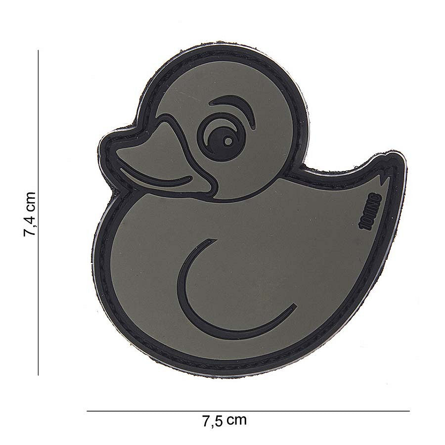 Emblema 3D PVC Rubber Duck Gri Tactical - Afirmă-ți Atitudinea