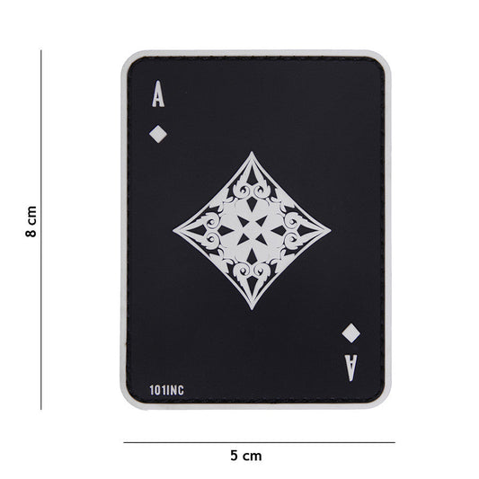 Emblema 3D PVC Ruiten Aas Negru - Identitate Fără Compromis
