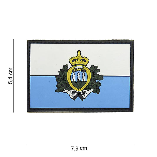 Emblema 3D PVC San Marino #15058 - Identitate Tactică Fără Compromis