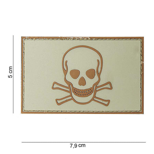 Emblema 3D PVC Skull and Bones #10071 - Afirmă-ți Atitudinea
