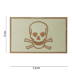 Emblema 3D PVC Skull and Bones #10071 - Afirmă-ți Atitudinea