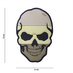 Emblema 3D PVC Skull Nederland Subdued - Identitate Tactică Durabilă