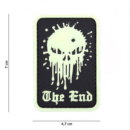 Emblema 3D PVC Skull The End Glow in the Dark - Impact Vizual Nocturn
