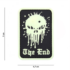 Emblema 3D PVC Skull The End Glow in the Dark - Impact Vizual Nocturn