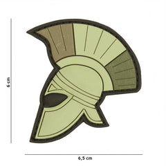 Emblema 3D PVC Spartaanse Helm Verde - Afirmă-ți Spiritul Războinic