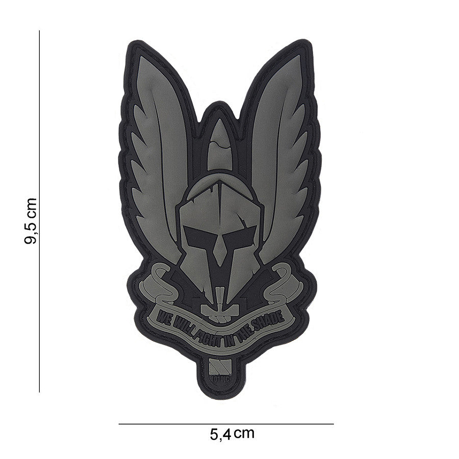 Emblema 3D PVC Spartan #10100 Negru - Afirmă-ți Spiritul Războinic