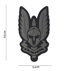 Emblema 3D PVC Spartan #10100 Negru - Afirmă-ți Spiritul Războinic