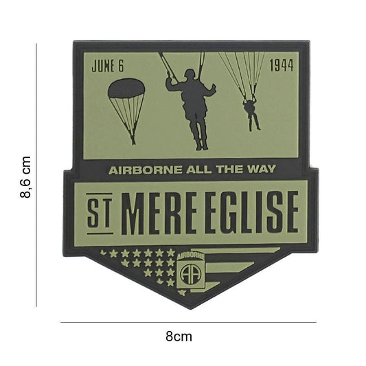 Emblema 3D PVC St Mere Eglise #7120 - Semn Distincție Autentic