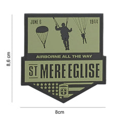 Emblema 3D PVC St Mere Eglise #7120 - Semn Distincție Autentic