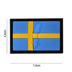 Emblema 3D PVC Steagul Suediei - Afirmă-ți Identitatea Tactică