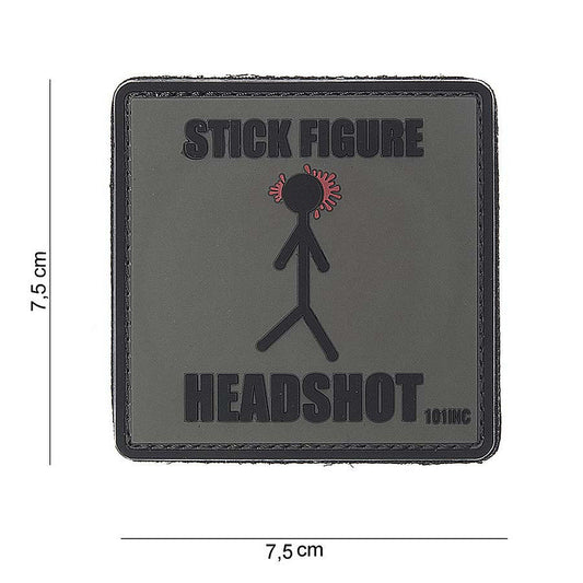 Emblema 3D PVC Stick figure #10055 Tactical Gear - Afirmă-ți Identitatea