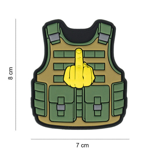Emblema 3D PVC Tactical Fuck You - Atitudine Fără Compromis