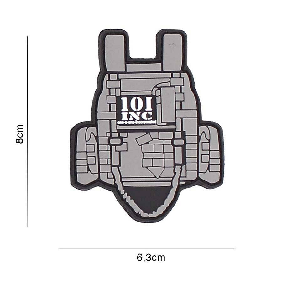 Emblema 3D PVC Tactical Vest Gri #3110 - Identitate Tactică Instantă
