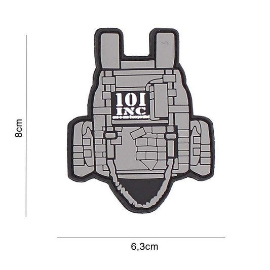 Emblema 3D PVC Tactical Vest Gri #3110 - Identitate Tactică Instantă
