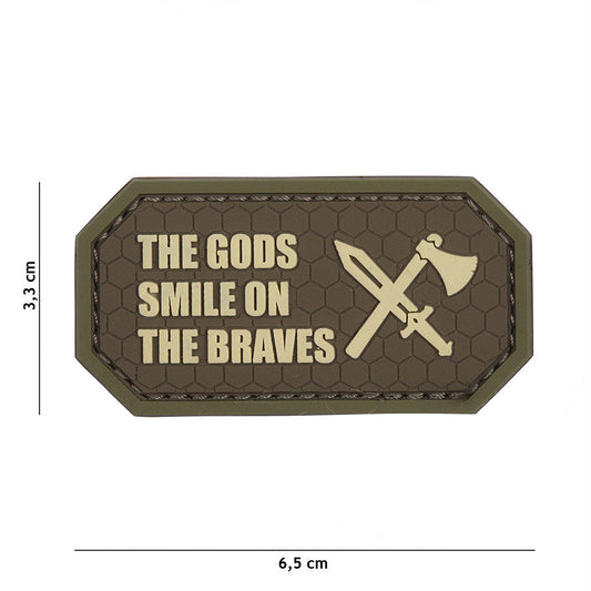Emblema 3D PVC The Gods smile on the braves Bruin Tactic - Atestă-ți Curajul cu Stil