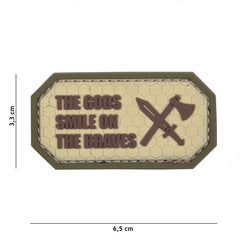 Emblema 3D PVC The Gods smile on the braves Coyote - Manifestă Curajul Tău