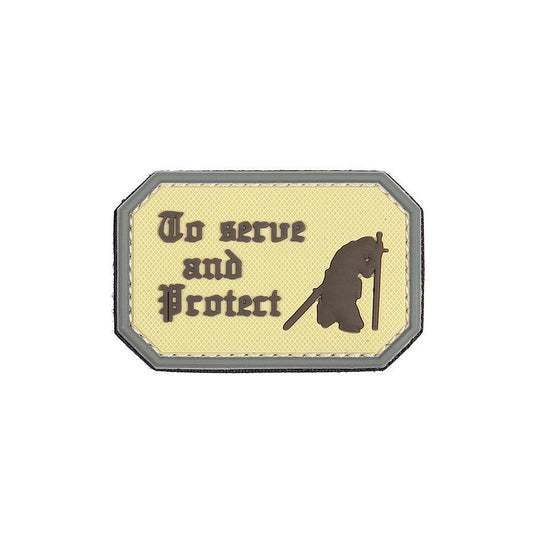 Emblema 3D PVC To Serve & Protect Coyote - Afirmă-ți Angajamentul