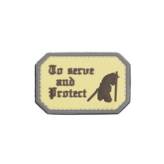 Emblema 3D PVC To Serve & Protect Coyote - Afirmă-ți Angajamentul
