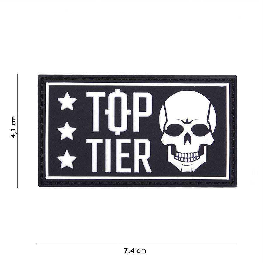 Emblema 3D PVC Top Tier Negru #19030 - Personalizează-ți Echipamentul
