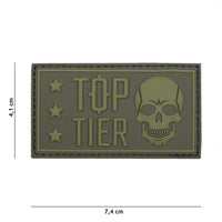 Emblema 3D PVC Top Tier Verde - Identitate Tactică Superioră