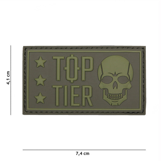 Emblema 3D PVC Top Tier Verde - Identitate Tactică Superioră