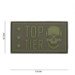 Emblema 3D PVC Top Tier Verde - Identitate Tactică Superioră