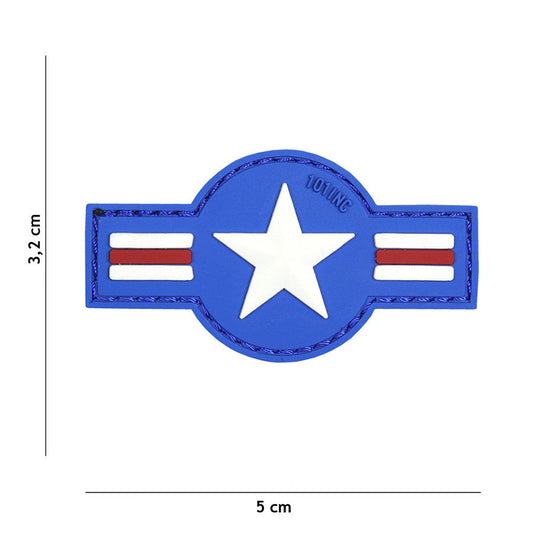 Emblema 3D PVC U.S. Air Force Albastru - Identitate Tactica Autentică