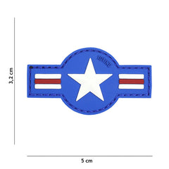 Emblema 3D PVC U.S. Air Force Albastru - Identitate Tactica Autentică