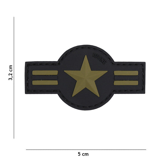 Emblema 3D PVC U.S. Air Force Verde - Identitate Robustă și Rezistență Superioară