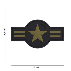 Emblema 3D PVC U.S. Air Force Verde - Identitate Robustă și Rezistență Superioară