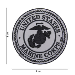 Emblema 3D PVC United States Marine Corps Gri - Afirmă-ți Loialitatea