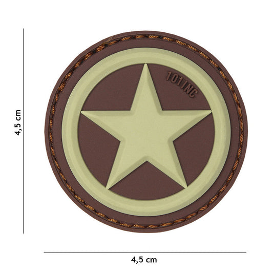 Emblema 3D PVC USA Star Coyote #18062 - Autenticitate și Rezistență Tactică
