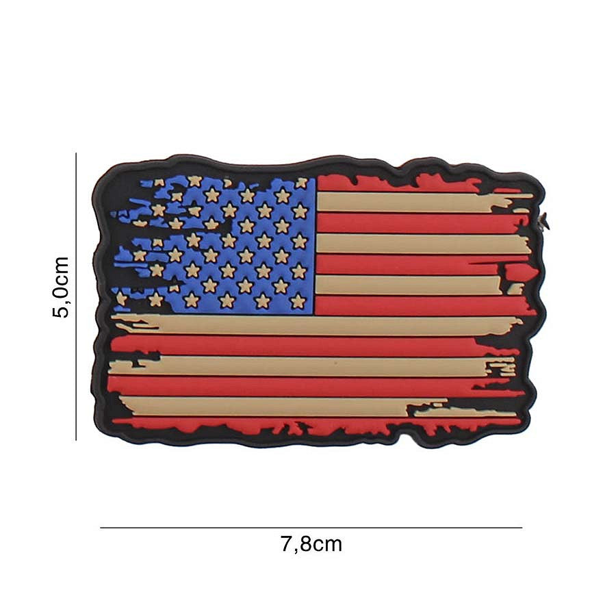 Emblema 3D PVC USA vintage #5111 - Afirmă-ți Spiritul American