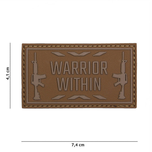 Emblema 3D PVC Warrior within Coyote Tactical - Afirmă-ți Spiritul de Luptător