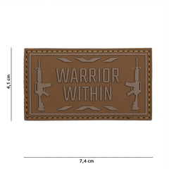 Emblema 3D PVC Warrior within Coyote Tactical - Afirmă-ți Spiritul de Luptător