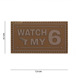 Emblema 3D PVC Watch my coyote Coyote - Afirmă-ți prezența tactică