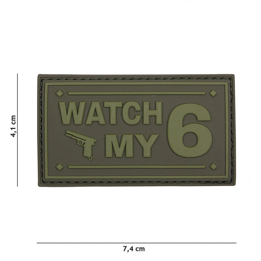 Emblema 3D PVC Watch my groen #16119 Verde - Exprimă-ți Identitatea Tactică