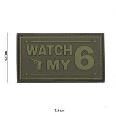 Emblema 3D PVC Watch my groen #16119 Verde - Exprimă-ți Identitatea Tactică