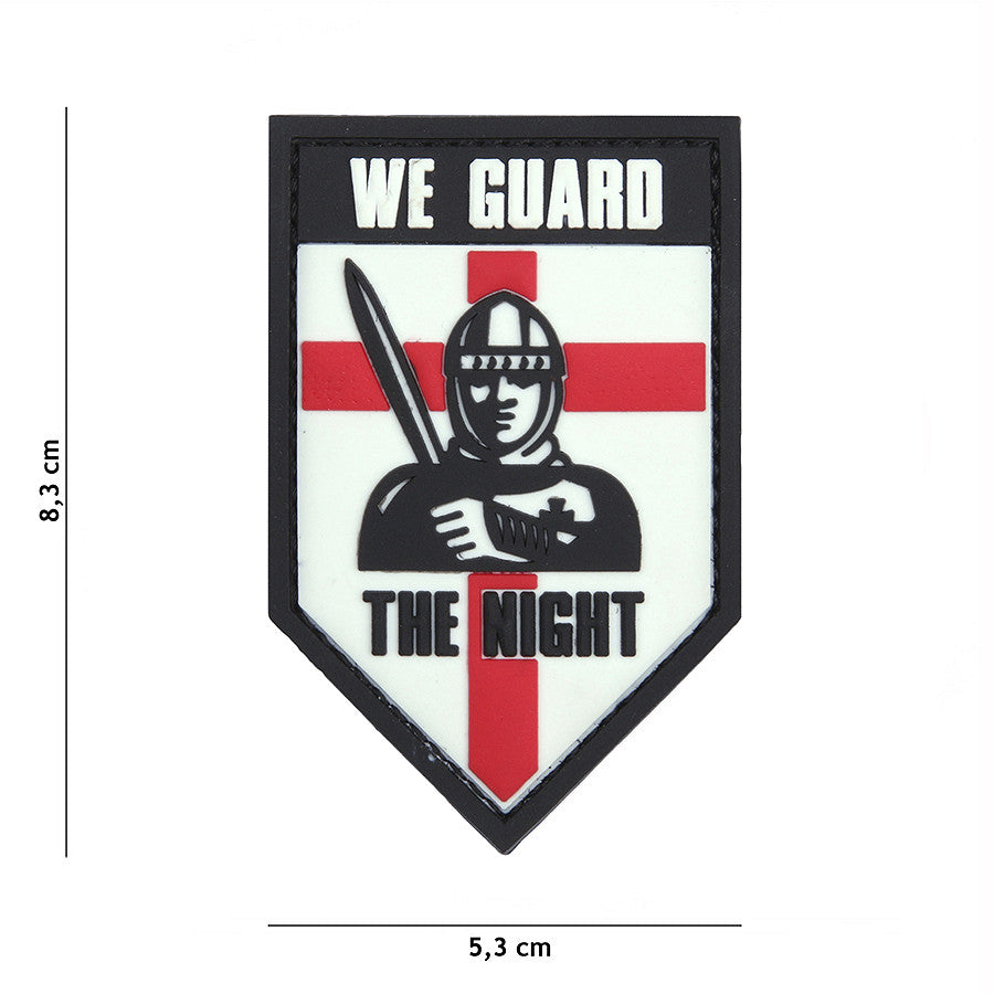 Emblema 3D PVC We Guard The Night - Mesaj Tactic Indelibil