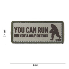 Emblema 3D PVC You can run Beige - Mesajul Tău, Atitudinea Tactică