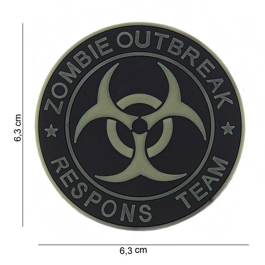 Emblema 3D PVC Zombie Outbreak #13005 Multicolor - Semn Identitar Gata de Acțiune